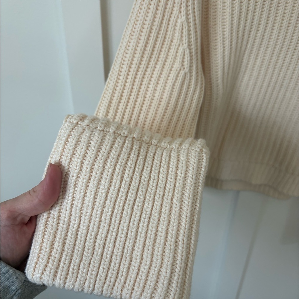 J. Crew Women's Beige Cowl Neck Sweater - Picture 2 of 4